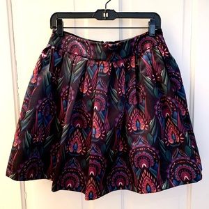 Alice+Olivia peacock feather skirt, size 8
